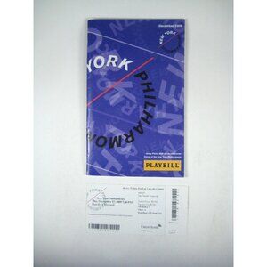 New York Philharmonic Playbill Handel Messiah 2009 Alan Gilbert Lincoln Center